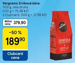 Tesco Vergnano Zrnková káva nabídka