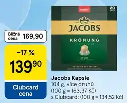 Tesco Jacobs kapsle nabídka