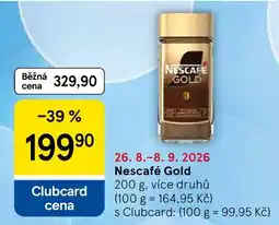 Tesco Nescafe gold nabídka