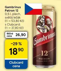 Tesco Gambrinus Patron 12 nabídka