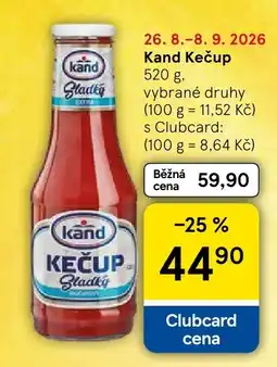 Tesco Kand kečup nabídka