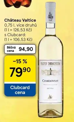 Tesco Château Valtice nabídka