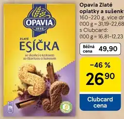 Tesco Opavia zlaté esíčka se skořicí a kokosem so škaricou a kakaom nabídka