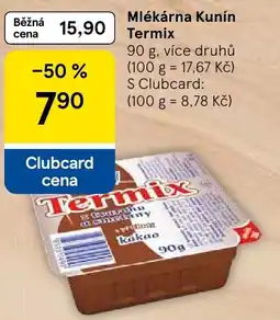 Tesco Mlékárna Kunín Termix nabídka