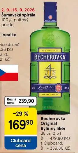 Tesco Becherovka Original nabídka