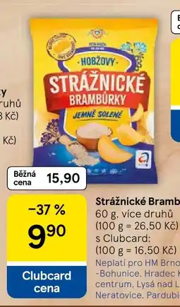 Tesco Hobzovy straznické bramburky jemne solene nabídka