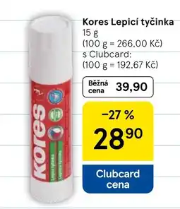 Tesco Kores lepicí tyčinka nabídka