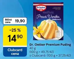 Tesco Dr. Oetker Premium Puding nabídka