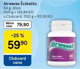 Tesco Airwaves žvýkačky nabídka