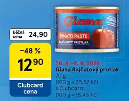 Tesco Giana rajčatový protlak nabídka