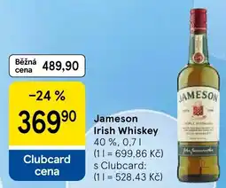 Tesco Jameson Irish Whiskey nabídka