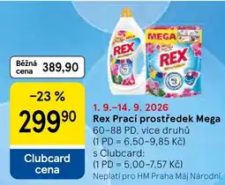 Tesco Rex prací prostředek mega nabídka