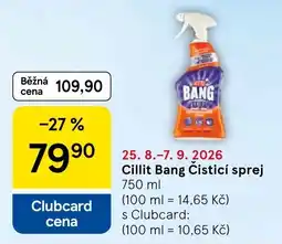 Tesco Cillit Bang Čistící sprej nabídka