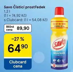 Tesco Savo čisticí prostředek nabídka