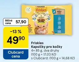 Tesco Friskies kapsičky pro kočky nabídka