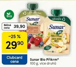 Tesco Sunar Bio Příkrm nabídka