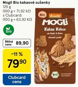 Tesco Mogli kakaové sušenky nabídka