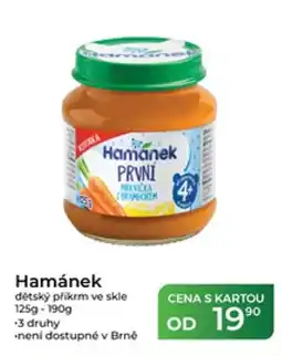 Tamda Foods Hamánek dětský příkrm ve skle nabídka