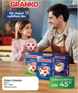 Tamda Foods Orion Granko kakao nabídka
