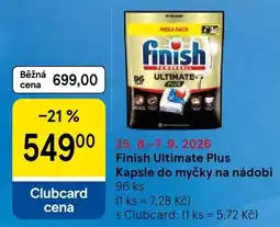 Tesco Finish Ultimate Plus nabídka