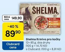 Tesco Shelma krmivo pro kočky nabídka