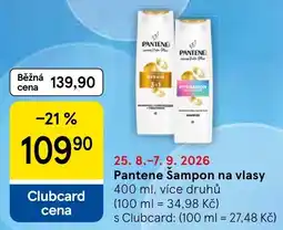 Tesco Pantene Šampon na vlasy nabídka