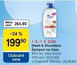 Tesco Head & Shoulders Šampon na vlasy nabídka