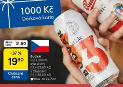 Tesco Budvar ležák nabídka
