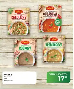 Tamda Foods Vitana polévka nabídka