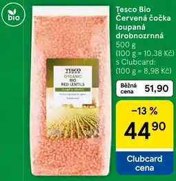 Tesco Tesco Bio Červená čočka loupaná drobnozrnná nabídka