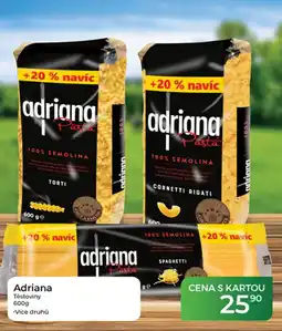Tamda Foods Adriana těstoviny nabídka