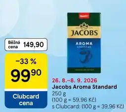 Tesco Jacobs Aroma Standard nabídka