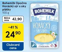 Tesco Bohemilk horácký sýr s oky plátky nabídka
