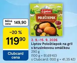 Tesco Liptov pološtiepok na gril s brusinkovou omáčkou nabídka