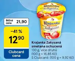 Tesco Krajanka Zakysaná smetana ochucená nabídka