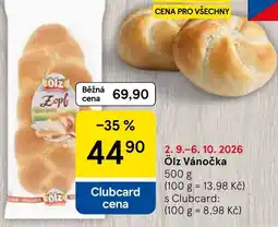 Tesco Olz Vánočka nabídka