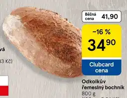 Tesco Odkolkův řemeslný bochník nabídka