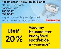 Tesco Hausmeister ruční šlehač nabídka