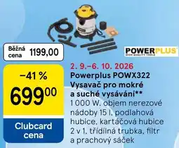 Tesco Powerplus vysavač pro mokré a suché vysávání nabídka