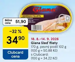 Tesco Giana Sled' filety nabídka