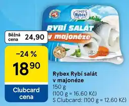 Tesco Rybex rybí salát v majonéze nabídka