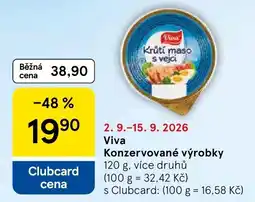Tesco Viva konzervované výrobky nabídka