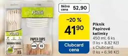 Tesco Piknik Papírové kelímky nabídka