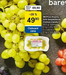 Tesco Moypca hrozny bilé bezpeckové cotton candy nabídka