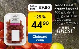 Tesco Tesco Finest hrozny červené nabídka