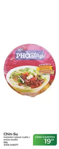Tamda Foods Chin-Su instantní rýžové nudle v misce hovězí nabídka