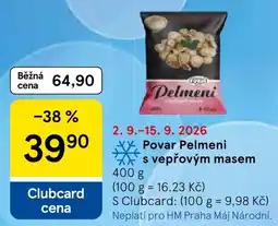 Tesco Povar pelmeni s vepřovým masem nabídka