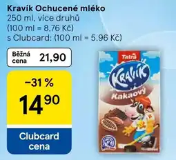 Tesco Kravík ochucené mléko nabídka