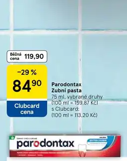 Tesco Parodontax Zubní pasta nabídka