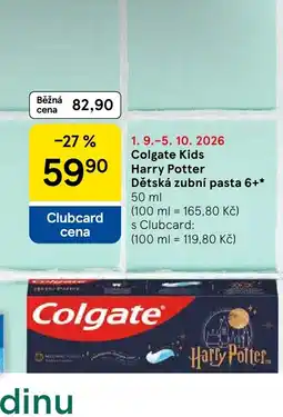 Tesco Colgate Kids Harry Potter Dětská zubní pasta 6+ nabídka